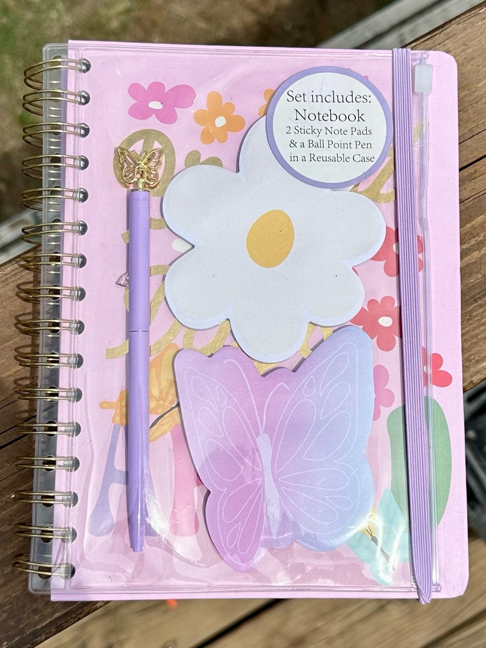 Bright Days are Ahead Hardcover Spiral Notebook Set with Pen